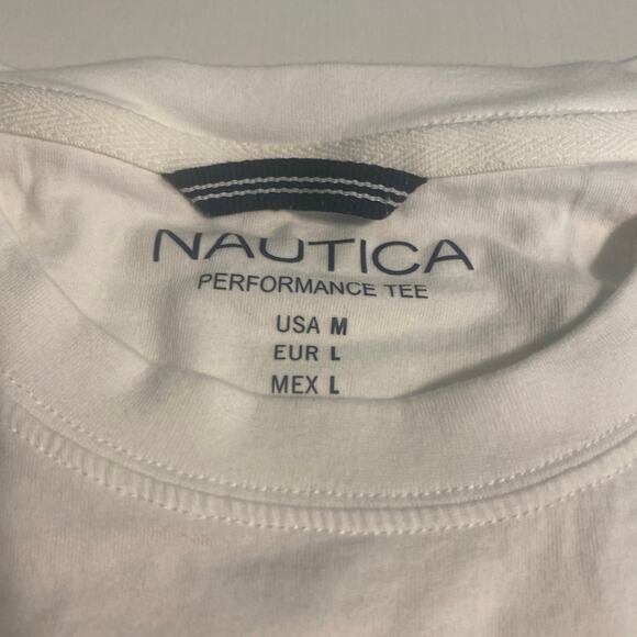 Men’s Medium Nautica long sleeve white shirt - Picture 3 of 5